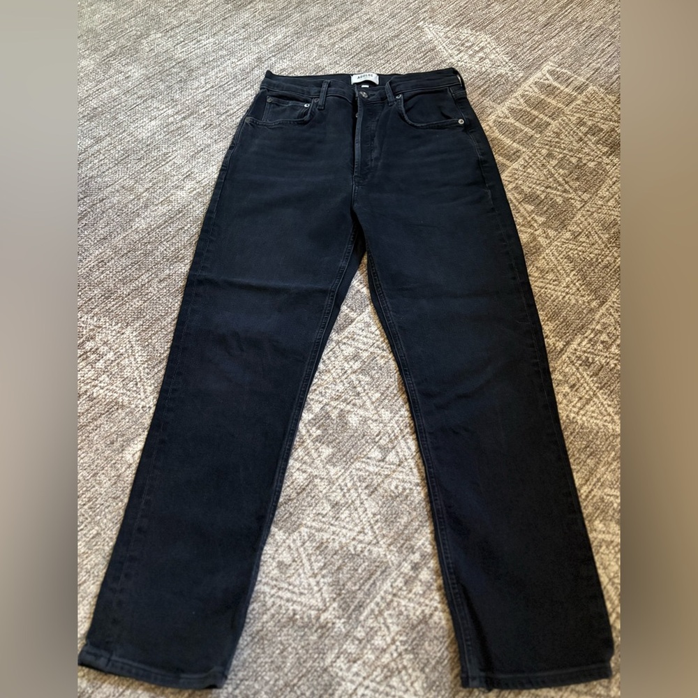 Agolde Riley Crop Women’s Black Jeans